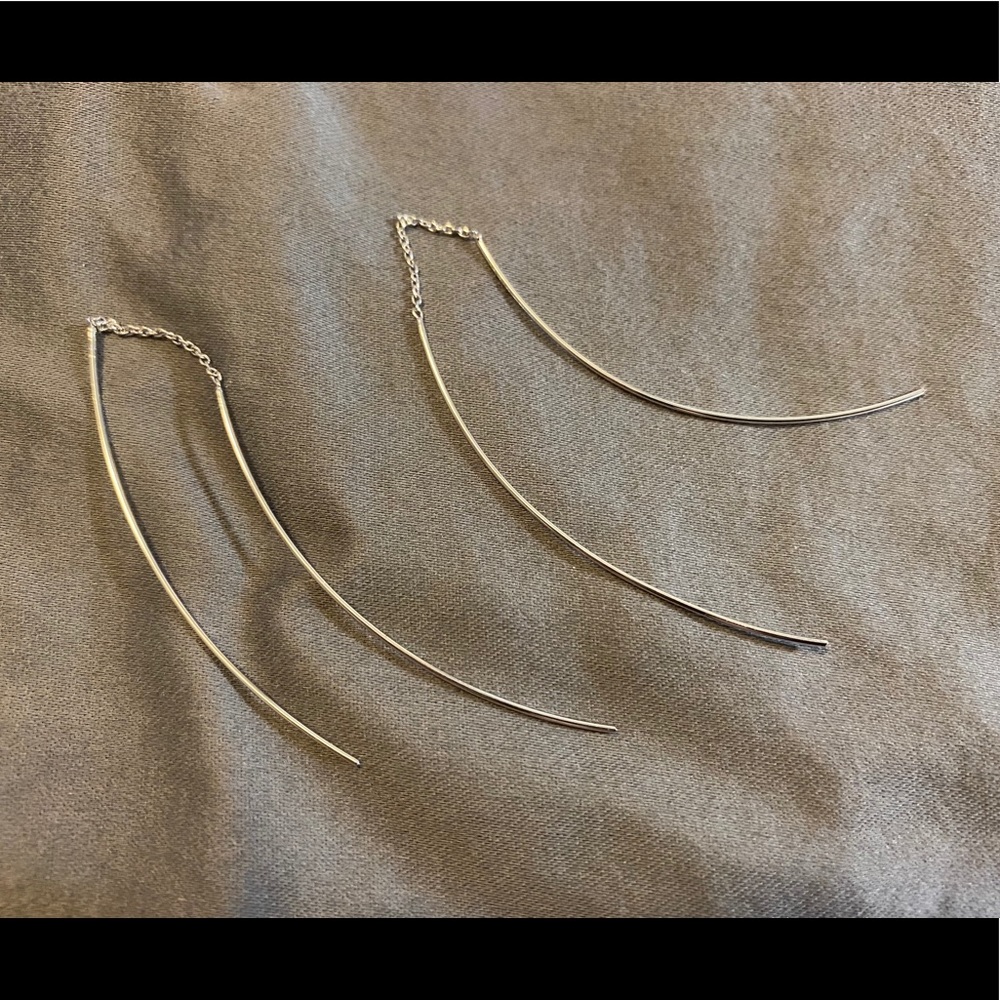 Silver dangly earrings